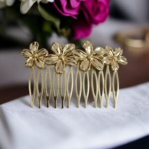 Peinecillo Cuatro Flores Dorado