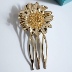 Peinecillo Mini Girasol Dorado