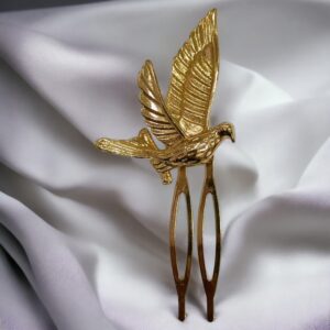 Peinecillo Mini Pájaro Dorado