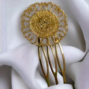 Peinecillo Mini Moneda Dorado