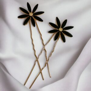 Horquillas Margarita Efecto Cristal