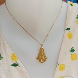 Collar Colgante Virgen del Rocío M
