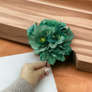 Ramillete Flamenca Hortensia Verde Hoja