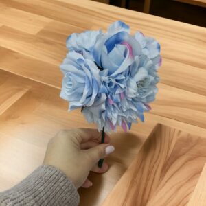 Ramillete Flamenca Hortensia Celeste