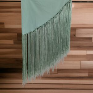 Mantoncillo Liso Niña Verde Agua