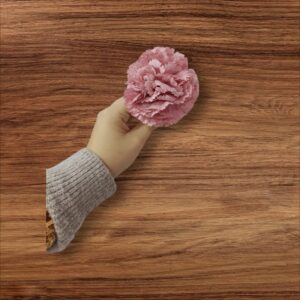 Clavel Pequeño Flamenca Rosa Maquillaje