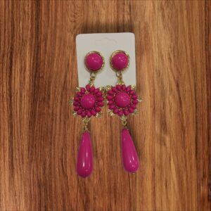 Pendientes Flamenca Alargado Flor