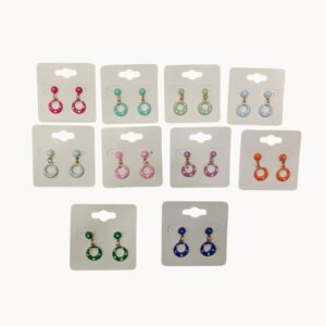 Pendientes Flamenca Niña Lunares Pequeños Colores