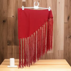 Mantoncillo Niña Liso Rojo