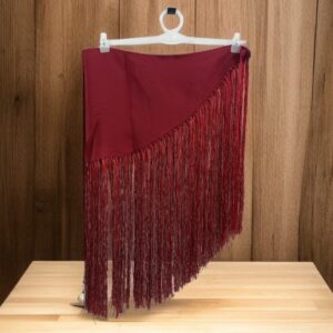 Mantoncillo Niña Liso Burdeos