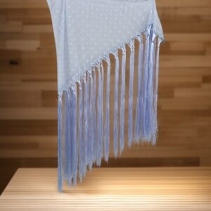 Mantoncillo Niña Plumeti Celeste