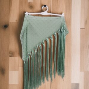 Mantoncillo Niña Plumeti Verde Agua