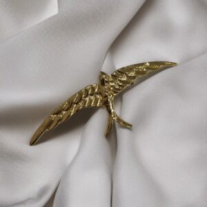 Broche Mediano Pájaro Dorado