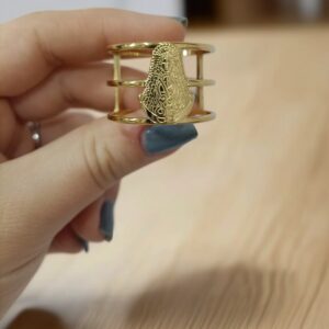 Anillo Mantoncillo Flamenca Virgen del Rocío Dorado