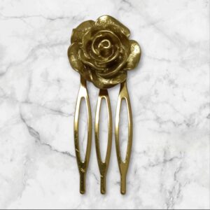 Peinecillo Mini Rosa Dorado Mate