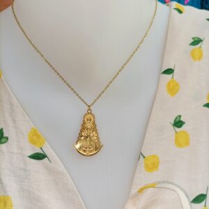 Collar Virgen del Rocío Dorado M
