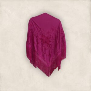 Mantoncillo Buganvilla Bordado Flor Al Tono