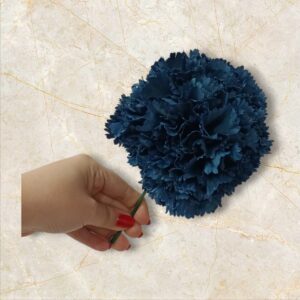 Ramillete de Claveles Azul Petróleo para Flamenca