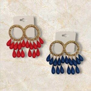 Pendientes Flamenca Aro y Multi Bolitas