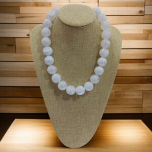 Collar de Bolas Blanco Perla