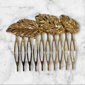 Peinecillo Diseño Triple Hoja Dorado