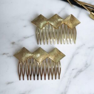 Peinecillo Tres Rombos Dorado