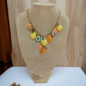 Collar Frutal Naranjas y Limones Verano