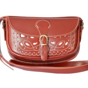 Bolso Rociero de Piel Marrón