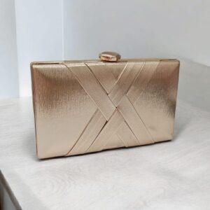 Bolso Clutch de Fiesta Color Champán