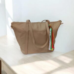 Bolso Shopper - Bandolera Camel