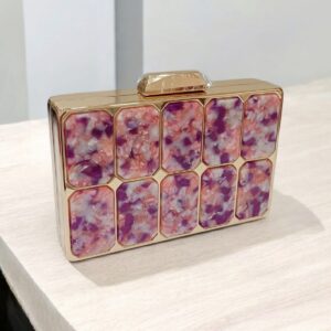 Bolso Clutch de Fiesta de Nácar Dorado - Buganvilla