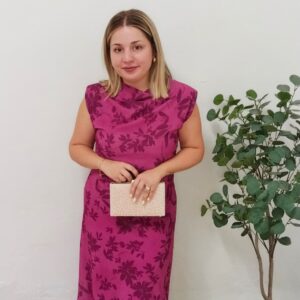 Vestido Midi Estampado Floral Buganvilla