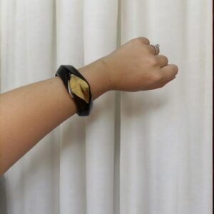 Brazalete Ancho Rígido Marrón Chocolate