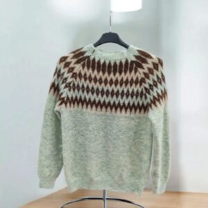 Jersey Verde Agua Diseño Marrón