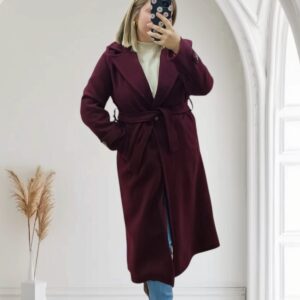 Abrigo de Paño Largo con Forro