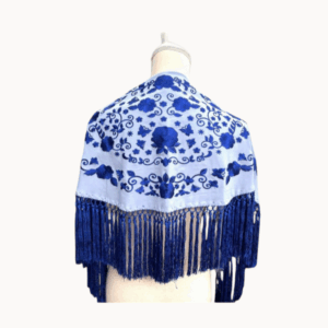 Mantoncillo Primavera Azul Celeste Niña-Adulta