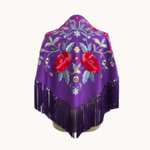 Mantoncillo Azahar Mordado Bordado Colores