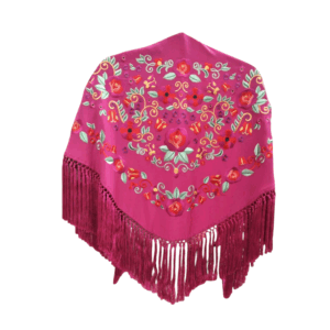 Mantoncillo Primavera Buganvilla Bordado Colores