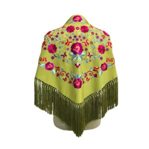 Mantoncillo Primavera Lima Bordado Colores