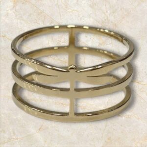 Anillo para Mantoncillo Libélula Dorado