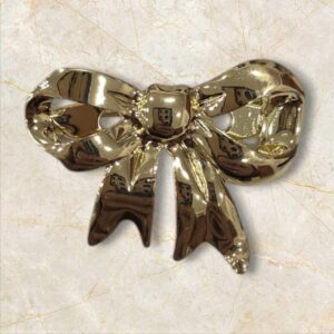 Mini Broche Lazo Dorado