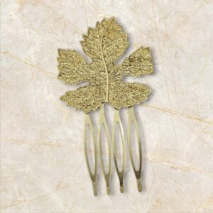 Peinecillo Hoja Rugosa Dorado Mate