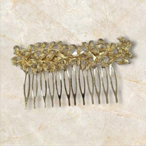 Peinecillo Diseño Ramitas Dorado