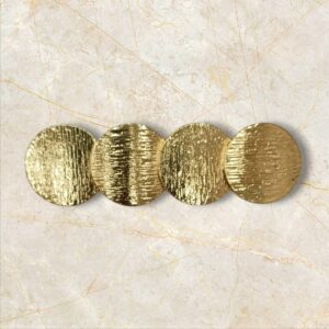 Broche 4 Monedas Dorado