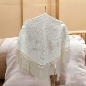 Matoncillo Azahar Blanco Bordado a Tono