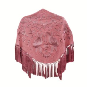 Mantoncillo Azahar Rosa Maquillaje Bordado a Tono