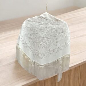 Mantoncillo Primavera Blanco Bordado a Tono