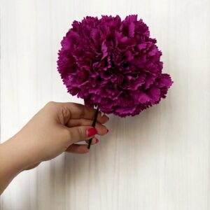 Ramillete de Claveles Berenjena para Flamenca