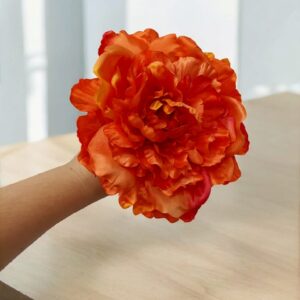 Peonía Abierta de Flamenca Naranja